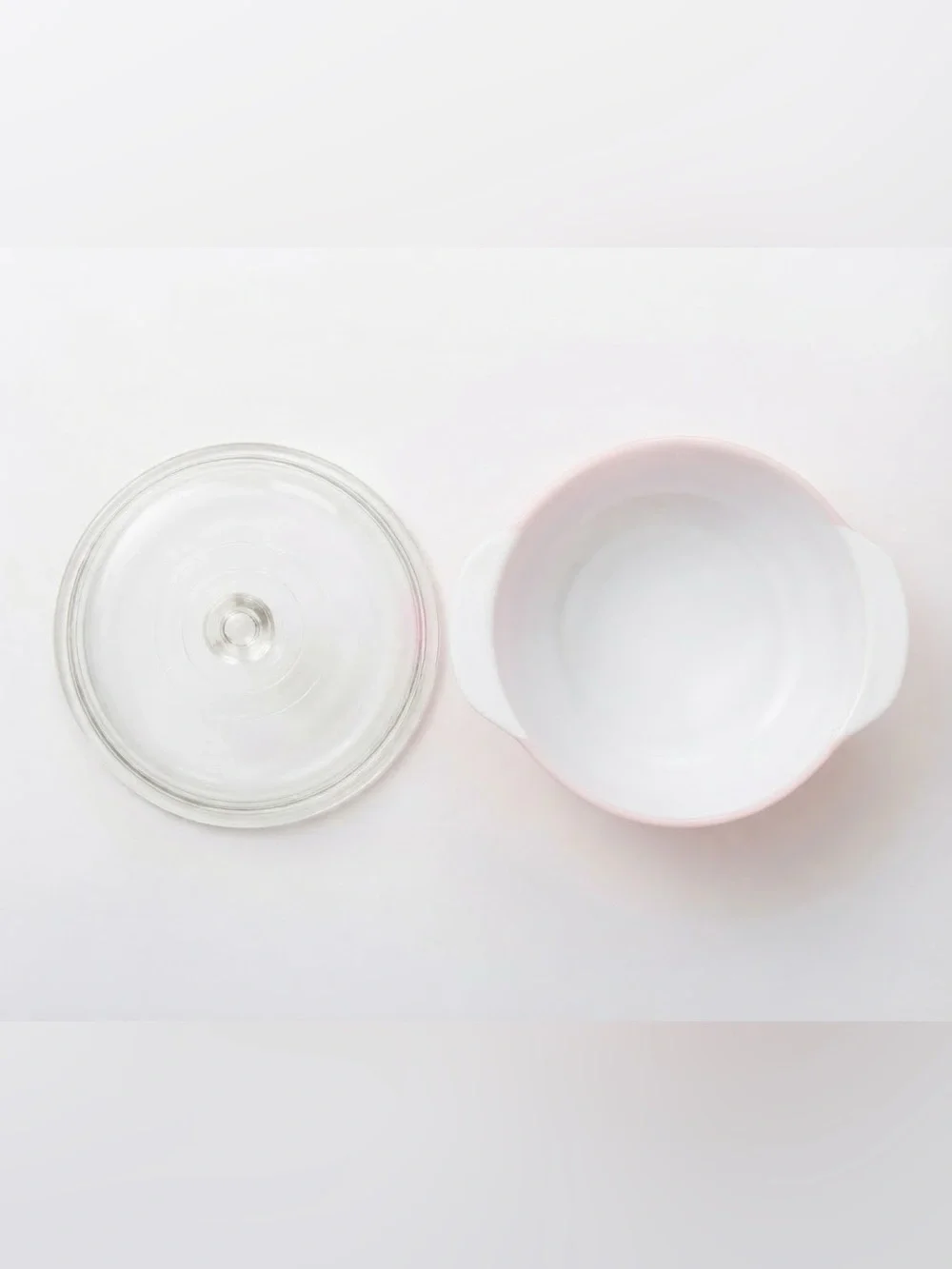 Vintage Pyrex Pink Cinderella Mixing Bowl #444 w/ Lid
